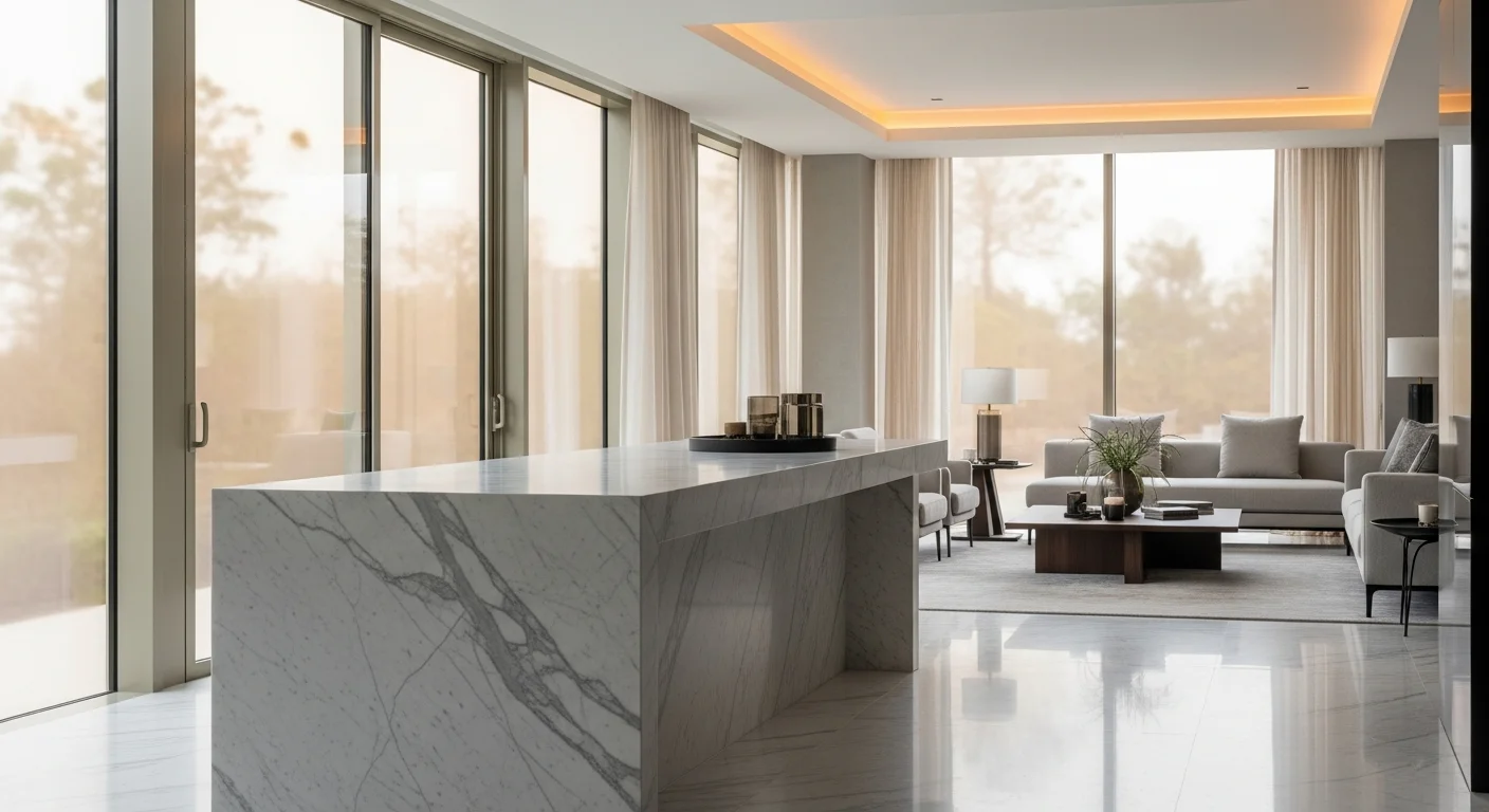 Luxury interior with window tinting